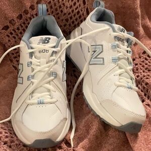 New Balance 608 light blue/white sneakers . Size 9.5